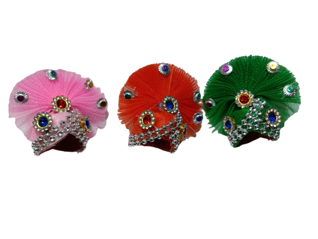 Gopal Krishna Laddu Gopal Pagdi & Mukut Set – Combo 3