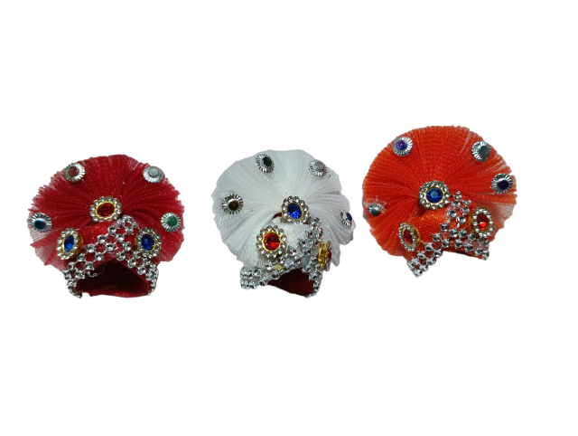 Gopal Krishna Laddu Gopal Pagdi & Mukut Set – Combo 3