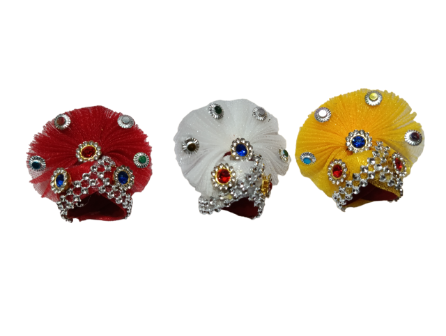 Gopal Krishna Laddu Gopal Pagdi & Mukut Set – Combo 3