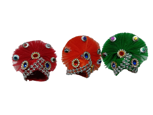 Gopal Krishna Laddu Gopal Pagdi & Mukut Set – Combo 3