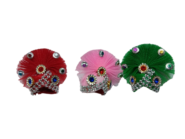 Gopal Krishna Laddu Gopal Pagdi & Mukut Set – Combo 3